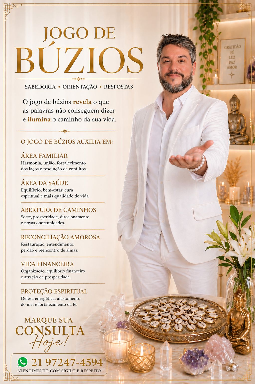 Jogo de Búzios — Sabedoria, Orientação e Respostas